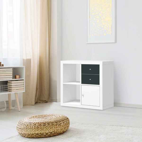 Möbelfolie IKEA Kallax Regal Schubladen - Design: Blaugrau Dark Zu verkaufen – Bild 3