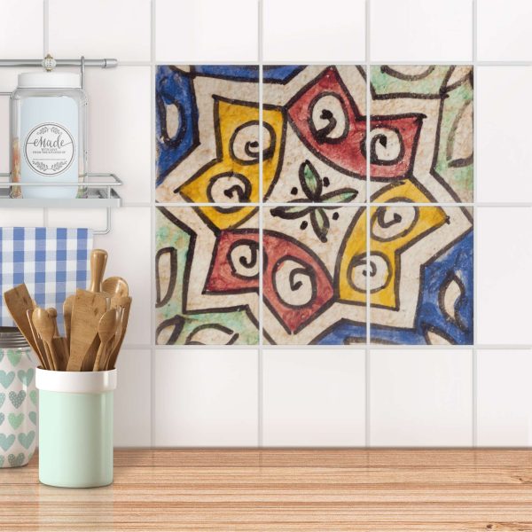 Fliesenaufkleber [hoch] für Küche & Bad - Design: Spanish Tile 6 Zu verkaufen