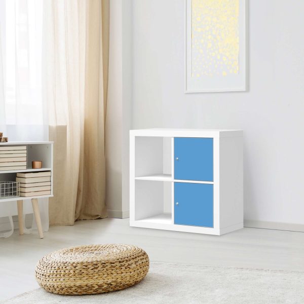 Möbelfolie IKEA Kallax Regal 2 Türen (hoch) - Design: Blau Light Online – Bild 3