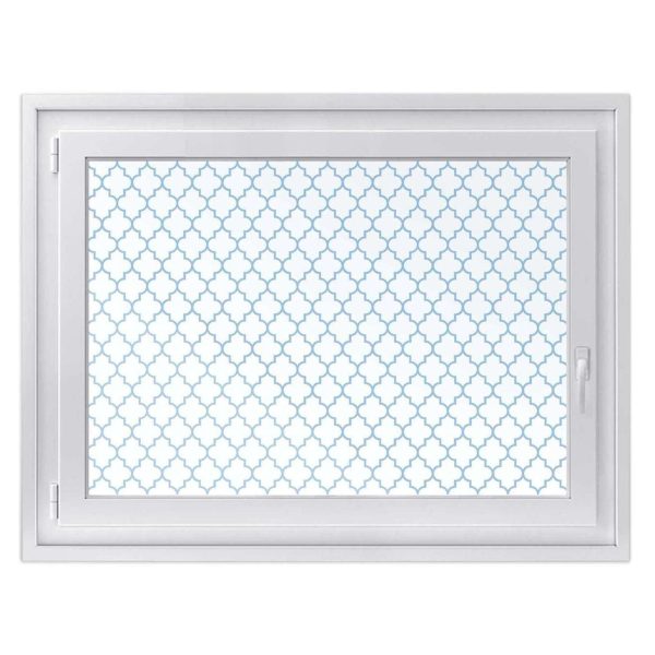 Fensterfolie [quer] - Design: Retro Pattern - Blau Angebot