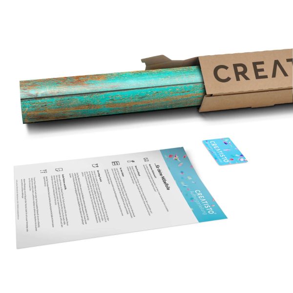 Tischfolie - Design: Wooden Aqua Verkauf – Bild 5