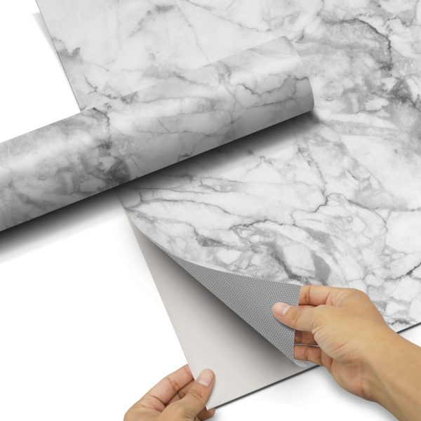 Tischfolie - Design: Marmor weiß Online – Bild 4